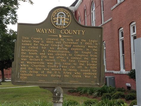 Historic Sign Wayne County Jesup Georgia Devtmefl Flickr