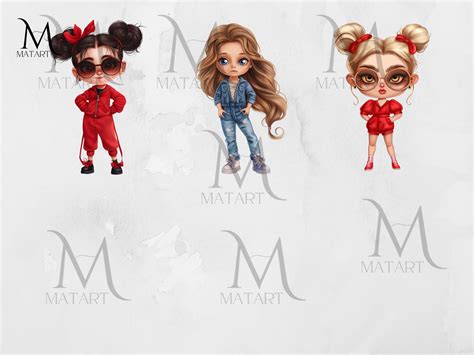 Fashion Chibi Doll, Cute Doll, Chibi PNG, Chibi Digital Art, Chibi Fashion Doll, Chibi Doll ...