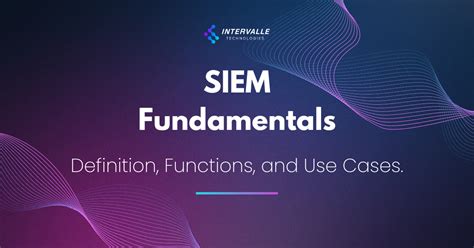 SIEM Fundamentals Definition Functions And Use Cases Intervalle