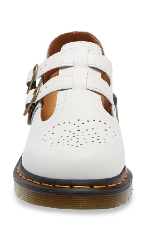 Dr Martens 8065 Mary Jane In White Leather At Nordstrom Rack Lyst