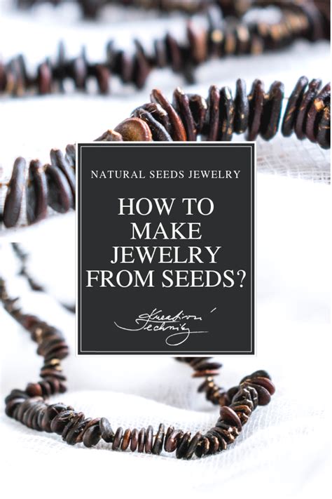 Natural Seeds Jewelry Handmade Diy Tutorial Original Necklace