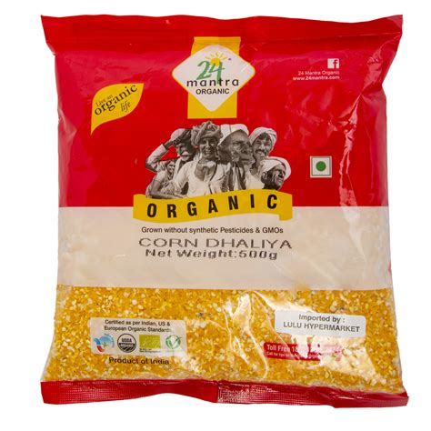 24 Mantra Organic Corn Dhaliya 500g Online At Best Price Flour Lulu Uae Price In Uae Lulu