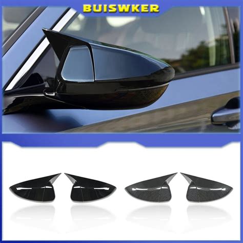 Rearview Mirror Housing Side Mirror Cover Carbon Fiber Pattern Fit For