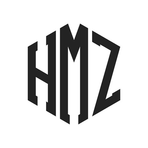 Premium Vector Hmz Logo Design Initial Letter Hmz Monogram Logo Using Hexagon Shape