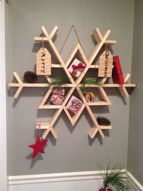 Diy Snowflake Shelf In Easy Steps Easy Christmas Diy Holiday