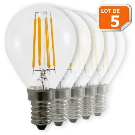 Lot De Ampoules Led Filament Culot E Forme G Watt Q Watts