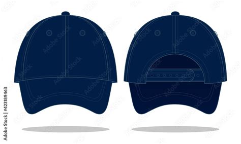 Baseball Cap Template Back