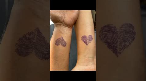 Heart Fingerprint Tattoo