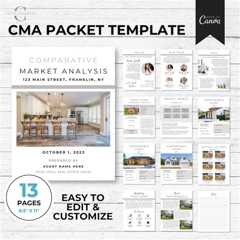 Cma Packet Template For Real Estate Agents Comparative Market Analysis