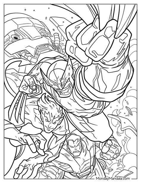 X Men Beast Coloring Pages