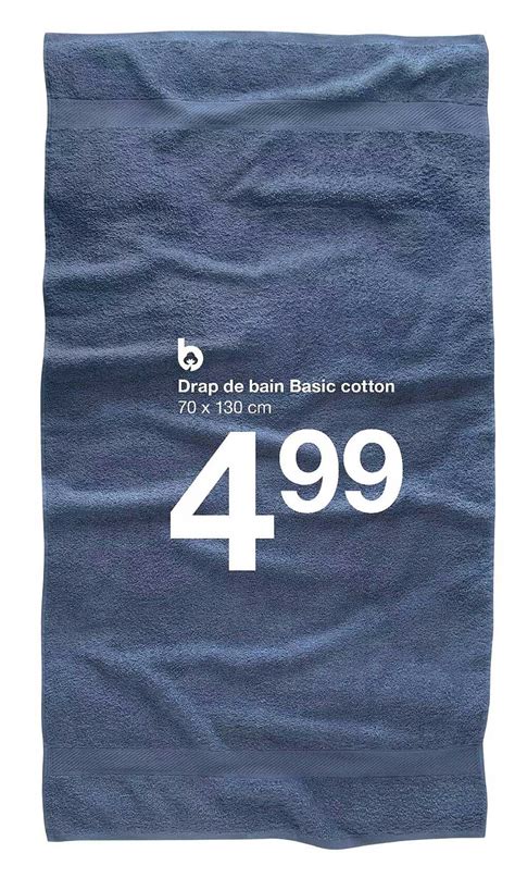 Promo Drap De Bain Basic Cotton Chez Zeeman Icatalogue Fr