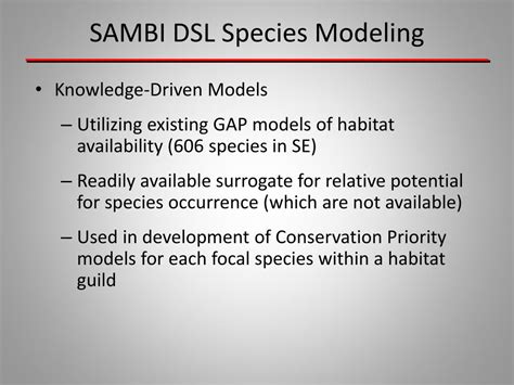 Ppt Range Of Available Species Habitat Models And Next Steps In The Northeast Region