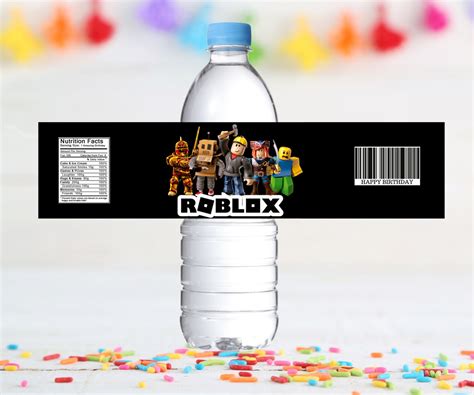 Roblox Water Bottle Labels