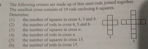 Solved The Following Crosses Are Made Up Of Thin Steel Rods Joined