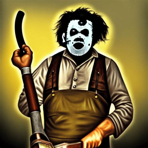 Leatherface Digital Graphic · Creative Fabrica