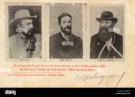 Boer War Boer Generals Hi Res Stock Photography And Images Alamy