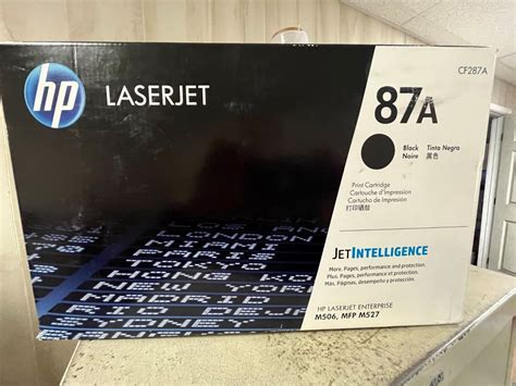 Hp 87a Black Toner Cartridge Cf287a Laserjet M506 Mfp M527 Open Box