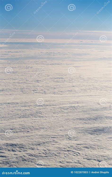 Clouds, a View from Airplane Window Stock Image - Image of flight ...