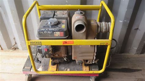 Wacker Neuson Pt3 Centrifugal Trash Pump 3 Whonda Gx 240 Motor Oahu