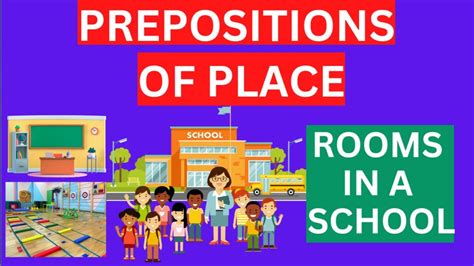 Rooms In A School Prepositions Of Place English Vocabulary Youtube