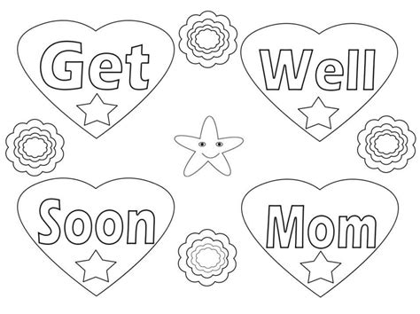 Get Well Soon Coloring Pages Coloringlib