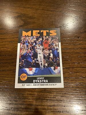 2021 Topps X ESPN 30for30 Once Upon Time In Queens 27 Dykstra Walk Off