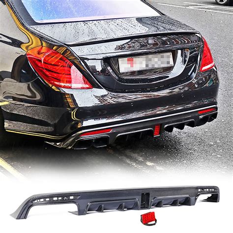 W S Class Carbon Fiber Rear Trunk Spoiler Mercedes Benz S