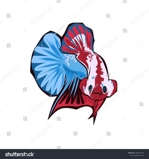 Betta Fish Vector Mascot Logo Stock Vector (Royalty Free) 1889156020 ...