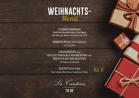 Speisekarte Von La Cantina Restaurant Weinheim