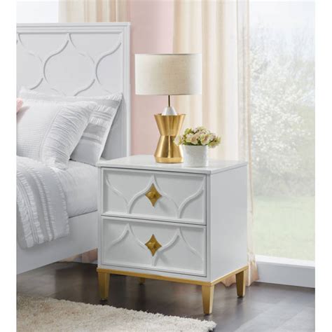 Willa Arlo Interiors Lomita Drawer Lingerie Chest In White And Gold Wayfair