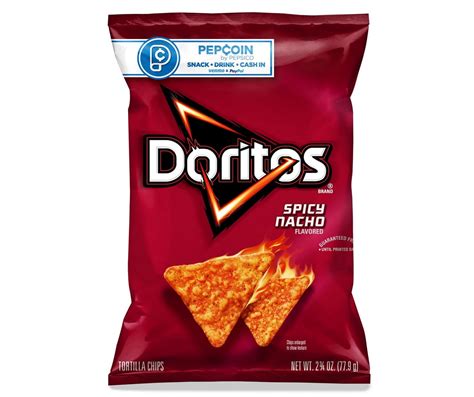 Doritos Doritos Tortilla Chips Spicy Nacho Flavored 2 34 Oz