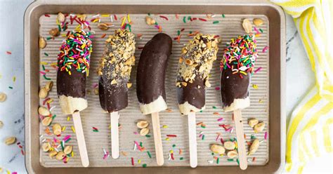 Frozen Chocolate Covered Banana Pops