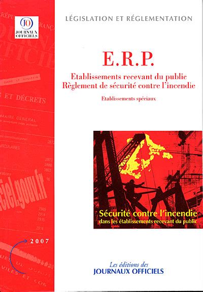 ERP établissement recevant du public règlement de sécurité contre l