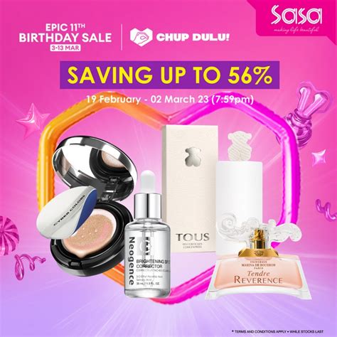 Feb Mar Sasa Epic Th Birthday Sale On Lazada