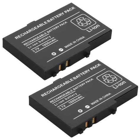 2pcs 1000mAh 3 7V Rechargeable Lithium Ion Battery Para Sa Nintendo DSL