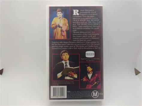 ROWAN ATKINSON LIVE VHS Vintage Rowan Atkinson VHS Vintage MR BEAN Tv