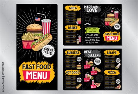 Fast Food Menu Template