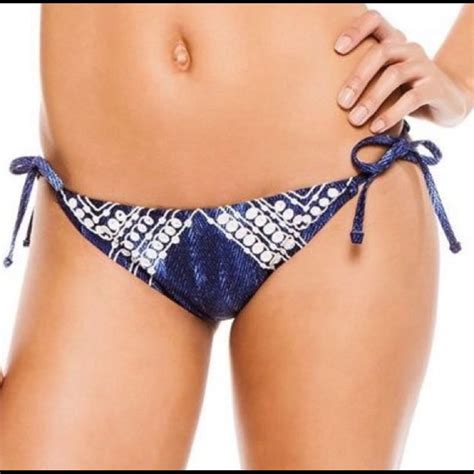 Nanette Lepore Deja Blue Indigo Bikini Size M Gem