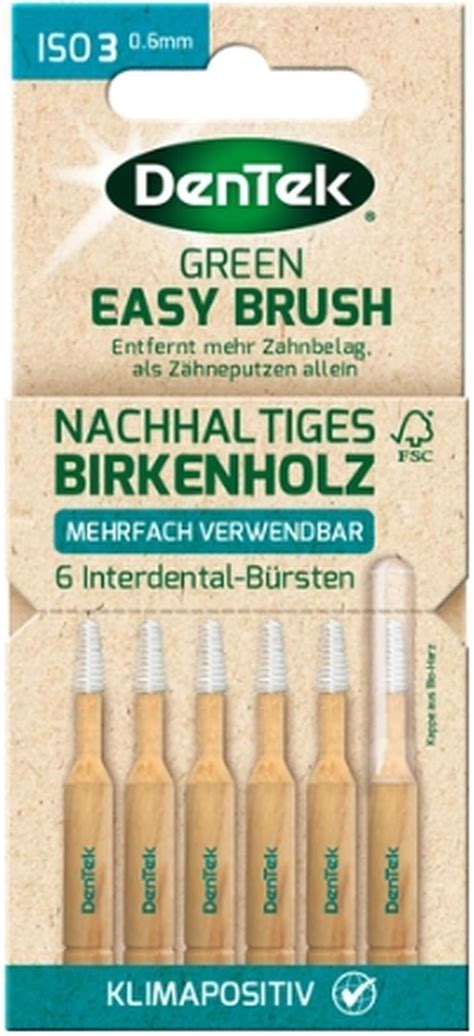 Dentek Green Brush Szczoteczki Do Czyszczenia Przestrzeni