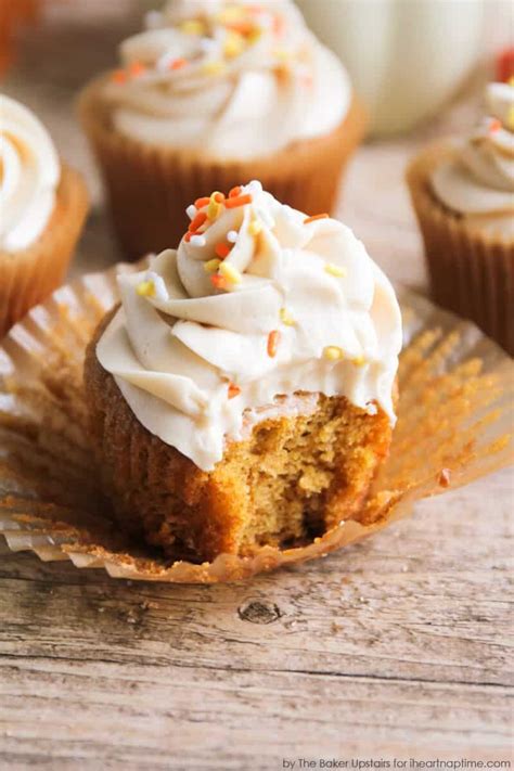 Pumpkin Spice Cupcakes W Cream Cheese Frosting I Heart Naptime