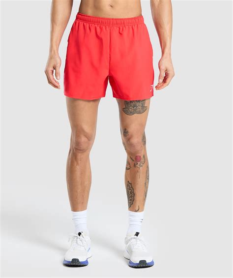 Gymshark Arrival 5 Shorts Pow Red Gymshark