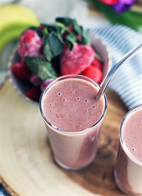 Strawberry Mint Smoothie Yay For Food