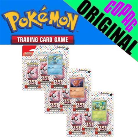 3 Triple Pack Pokémon Coleção Especial Escarlate E Violeta 151