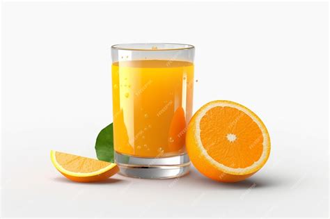 Premium Ai Image A Glass Of Orange Juice Next To A Half Full Glass Of