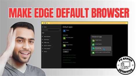 How To Make Microsoft Edge Default Browser Set It Effortlessly Youtube