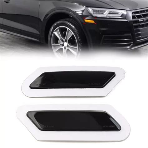 FRONT BUMPER REFLECTOR Indicator Turn Signal Light Black For Audi Q5