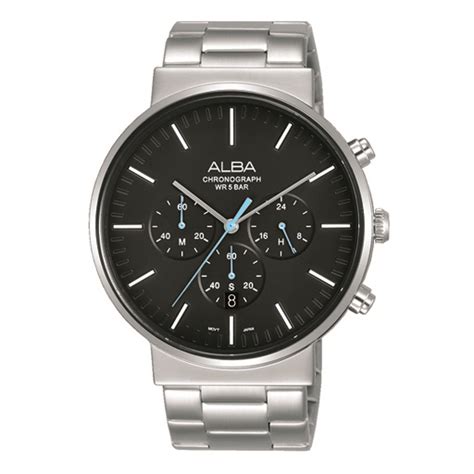 Buy Alba Men’s Steel Chronograph Wrist Watch Online in UAE | Sharaf DG