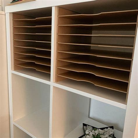 Ikea Kallax Expedit Shelf Insert Tray Paper Tray Paper Shelf Etsy Scrapbook Storage Ikea