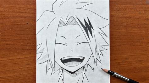 How To Draw Anime Boy Denki Kaminari Step By Step Easy Anime