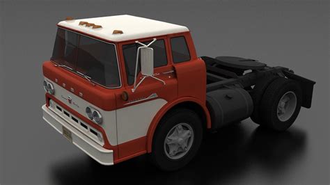 Ford C-800 Semi Truck 1958 3D Model by DriverUA